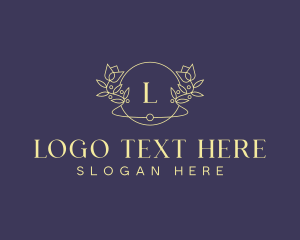 Floral Wedding Event Planner logo design