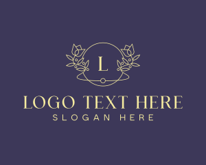 Floral Wedding Event Planner Logo