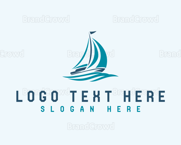 Sailboat Yacht Cruise Logo