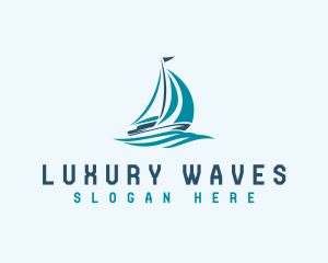 Yacht - Sailboat Yacht Cruise logo design