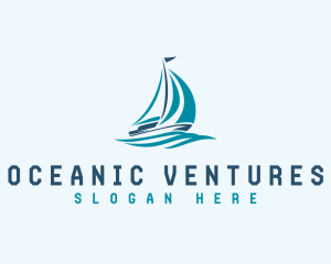 Sailboat Yacht Cruise logo design