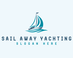 Sailboat Yacht Cruise logo design