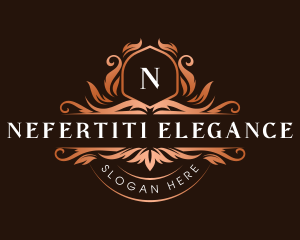 Floral Luxury Crest logo design