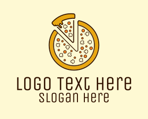 Pizza Toppings Slice  Logo