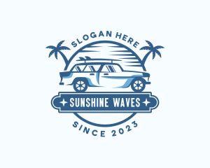 Summer - Summer Beach Car logo design