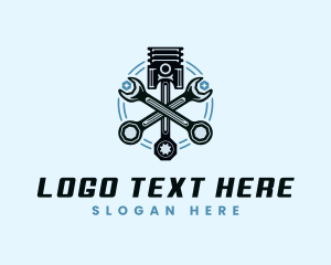 Engine - Engine Piston Wrench logo design