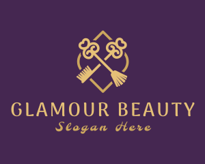 Cosmetic - Key Cosmetic Brushes logo design