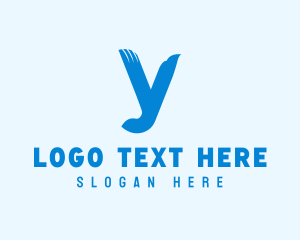 Letter Y - Eagle Bird Letter Y logo design