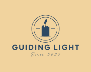 Melting Candle Lighting logo design