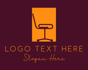 Written - Office Paper Clip Chair logo design