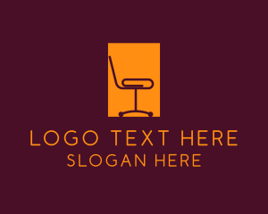 Written - Office Paper Clip Chair logo design