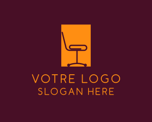 Furnishing - Office Paper Clip Chair logo design