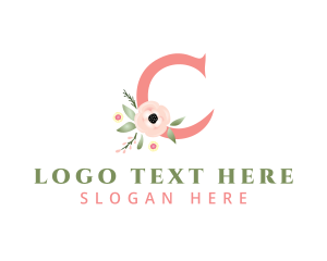 Flower Shop - Floral Letter C logo design