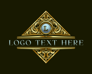 Expensive - Premium Ornamental Crest logo design