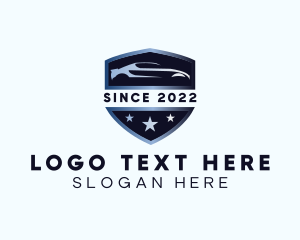 Sports Car - Shield Sports Car logo design
