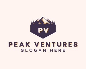 Adventure Mountain Peak logo design