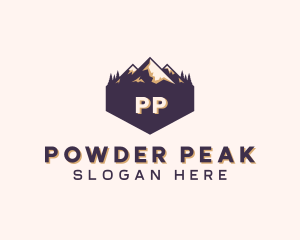 Adventure Mountain Peak logo design