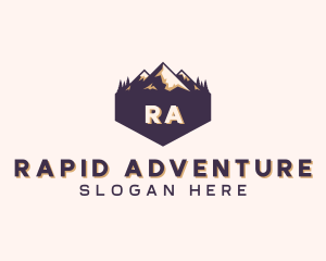 Adventure Mountain Peak logo design