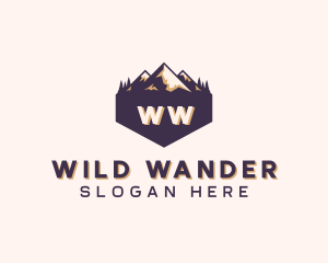 Adventure Mountain Peak logo design