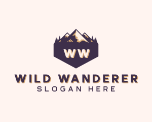 Adventure Mountain Peak logo design