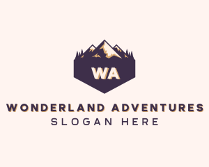 Adventure Mountain Peak logo design