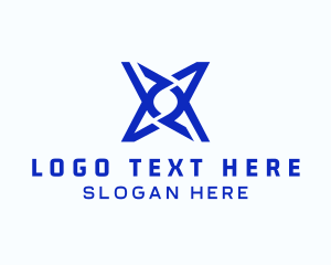 Fintech - Tech Modern Star Letter X logo design