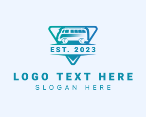 Mini Van - Travel Trip Van logo design