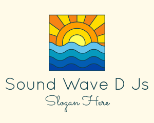 Morning - Summer Beach Sunset logo design