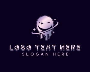 Gaming - Cosmic Smiley Orbit logo design