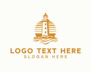 Coastal - Coastal Beacon Lighthouse logo design