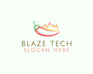 Flaming Hot Chili logo design