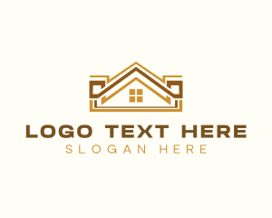 Roofing - Housing Real Estate logo design