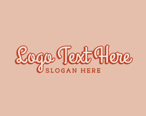 Startup Clothing Wordmark logo design