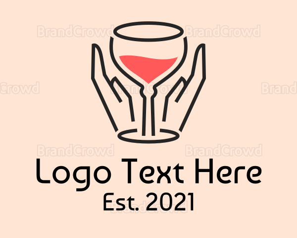 Red Wine Glass Logo