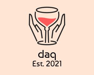 Winery - Red Wine Glass logo design
