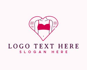 Curves - Lingerie Woman Body logo design