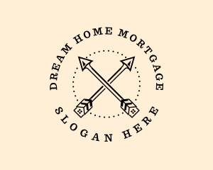 Mortgage - Arrow House Realty logo design