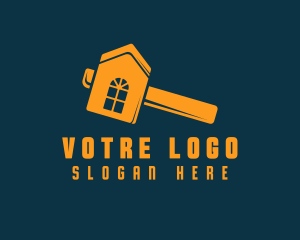 Property Developer - Orange Hammer House logo design