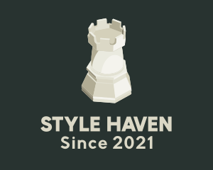 Palace - Rook Chess Tower logo design