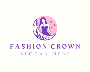  Woman Sexy Fashion logo design