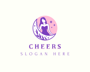  Woman Sexy Fashion logo design