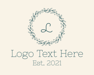 Botanical - Botanical Beauty Wreath logo design