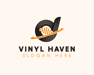Vinyl - Dj Disc Vinyl logo design