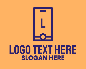 Smartphone - Minimalist Smartphone Lettermark logo design