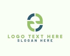 Herbal - Gardening Leaf Letter E logo design