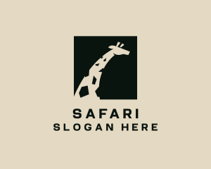 Giraffe Wildlife Safari logo design