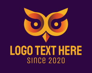 Golden - Golden Owl Eyes logo design