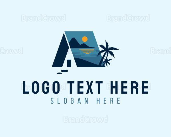 Calm Beach House Vacation Logo