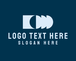Digital Marketing - Modern Crescent Letter D logo design