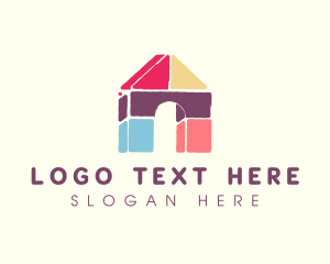 Child Development - House Building Blocks logo design